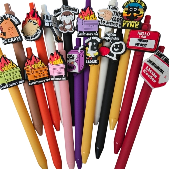 Other - 3 Funny Pens Bundle - Pick One Set - Sarcastic Sassy Pen - Everything Is Fine